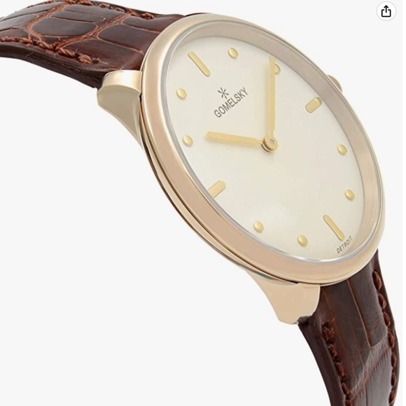 Gomelsky by Shinola Audry Rose Cream Dial Alligator Brown Leather Strap - Picture 3 of 4